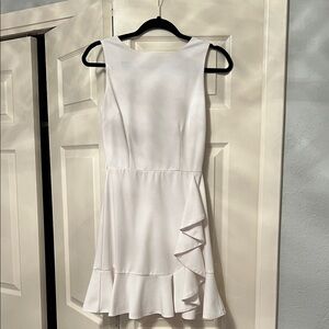 Alythea White Ruffle Mini Dress